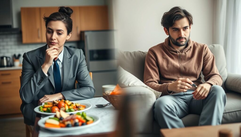 Señales de hambre física y hambre emocional comparadas Señales de hambre física y hambre emocional comparadas